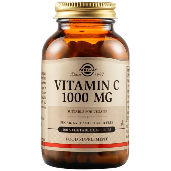 Vitamina C 1000mg, 100 capsule, Solgar