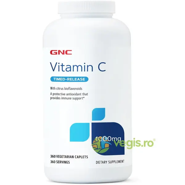 Vitamina C 1000mg cu Bioflavonoide si Pulbere de Macese 360tb