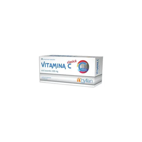 Vitamina C 200 mg | 20 comprimate masticabile