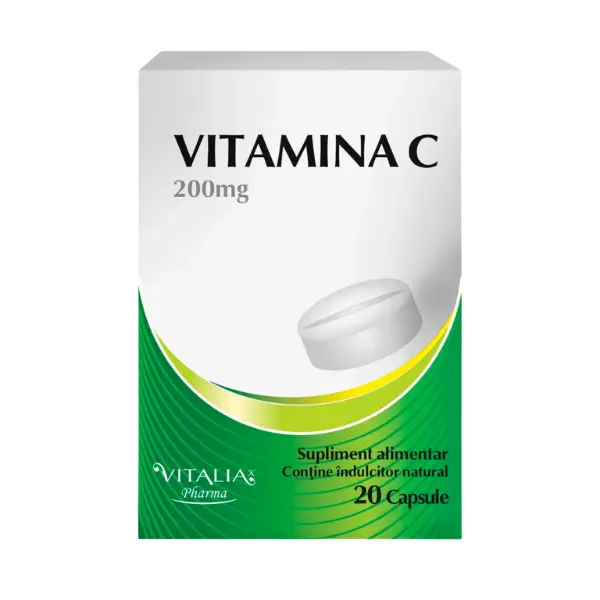 Vitamina C 200 mg Vitalia K, Viva Pharma | 20 capsule