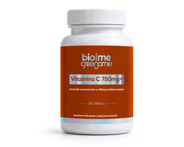 Vitamina C (acid ascorbic) 750mg+, 30 capsule - Default Title