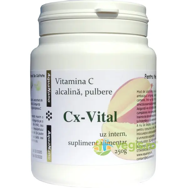 Vitamina C Alcalina Tamponata (Pulbere) Cx-Vital 250g