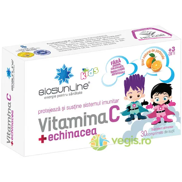 Vitamina C cu Echinacea pentru Copii 30cpr