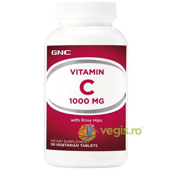 Vitamina C cu Extract de Macese 1000mg 100tb vegetale