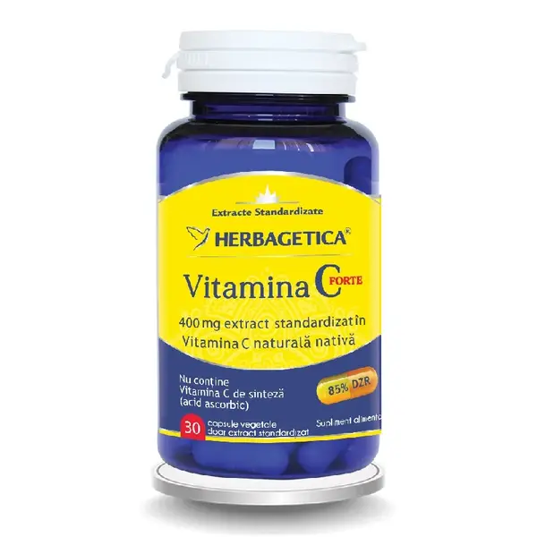 Vitamina C Forte 400 mg, 30 capsule, Herbagetica