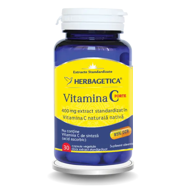 Vitamina C Forte 400mg, 30 capsule, Herbagetica