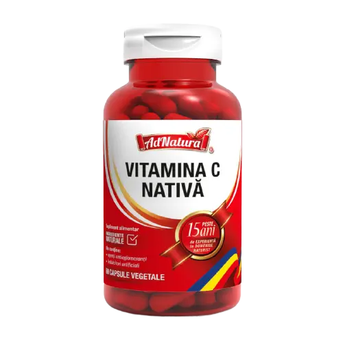 Vitamina C Nativa, 60 capsule, AdNatura