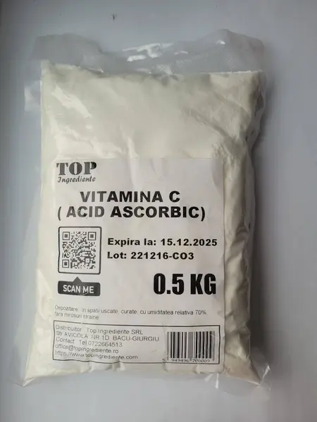 Vitamina C pulbere, 500g - Top Ingrediente
