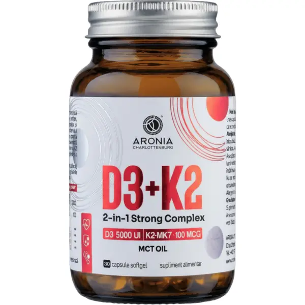 Vitamina D3+K2 2in1 Strong Complex 30cps