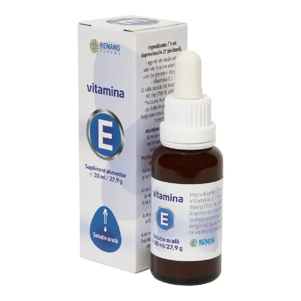 Vitamina E, solutie orala, 10 ml, Renans