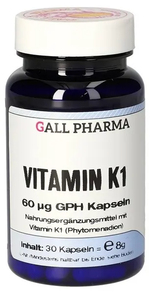 Vitamina K1, 60 µg, 30 capsule, Gall Pharma