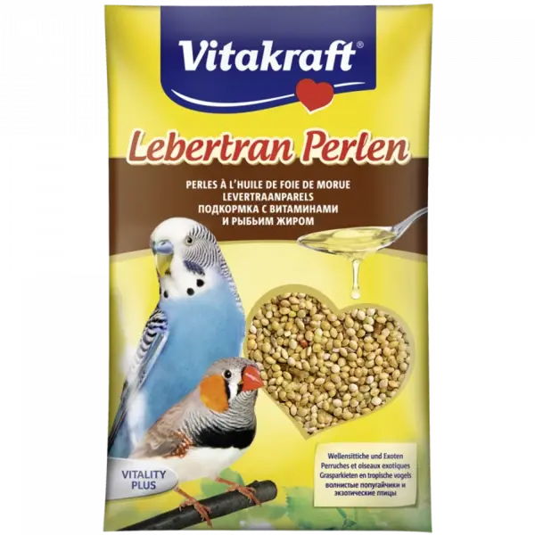 Vitamine pentru pasari, Vitakraft Perus Lebertran 20 g