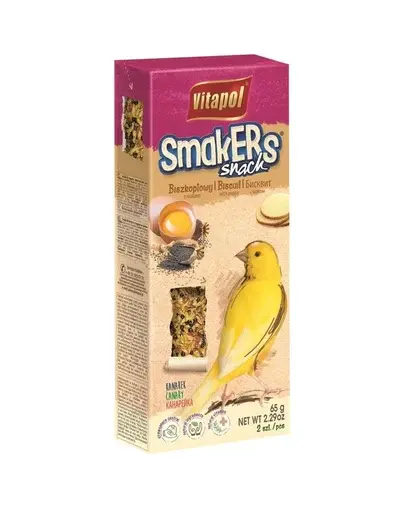 VITAPOL Smakers pandișpan cu mac pentru canari 2 buc. 50 g