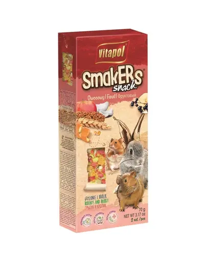 VITAPOL Smakers pentru rozătoare - fructe 2 buc.