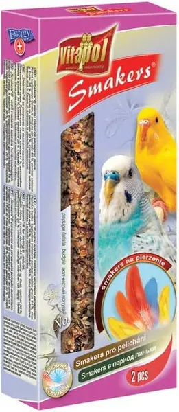 VITAPOL Smakers Snacks pentru peruşi împotriva năpârlirii, 2 bucăţi, 90g