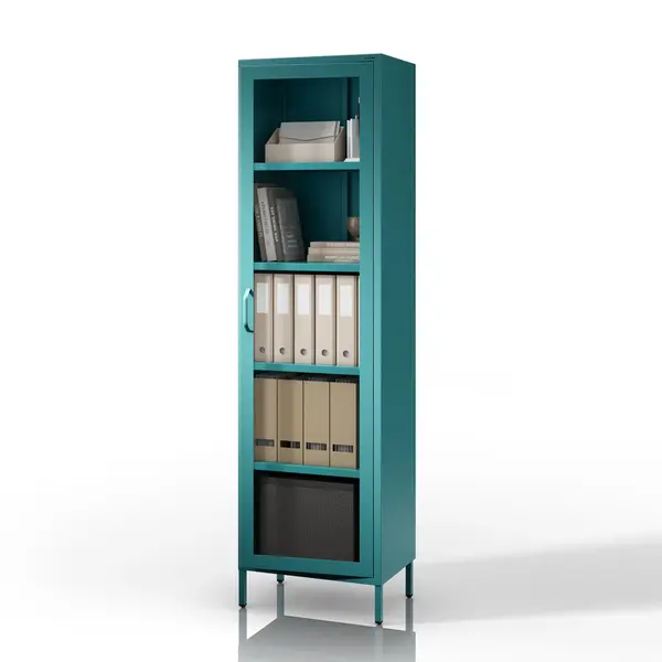 Vitrina living LUIGI 500 x 1800 x 350 mm, Modern: verde marin Vitrină living LUIGI 500 x 1800 x 350 mm, Modern: verde marin