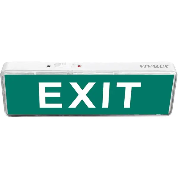 VIVALUX Lampa emergenta Exit Vivalux, LED 3W, lumina rece, baterie Li-Ion 3.7V, 1000 mAh, IP20, autocolant inclus