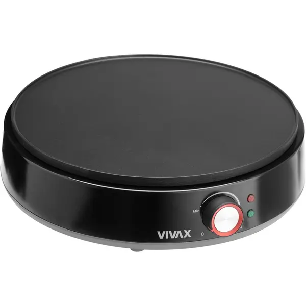 VIVAX Aparat de clatite Vivax PM-1200 TB, 1200 W, Incalzire rapida, Termostat , Diametru 30 cm, Negru