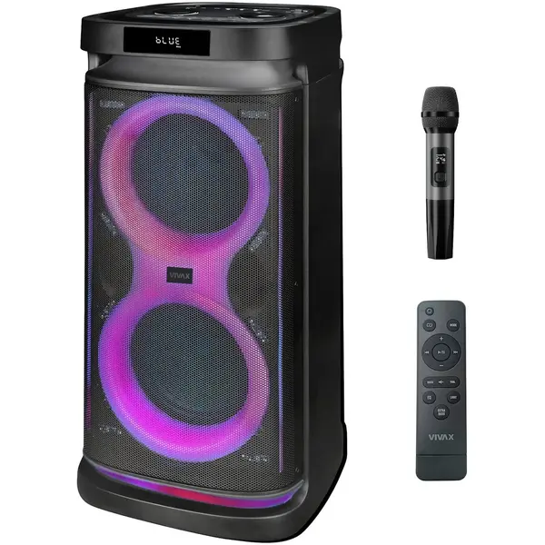 VIVAX Boxa Bluetooth Vivax, 80W RMS (160W Peak), TWS, Karaoke, BS-820, Negru