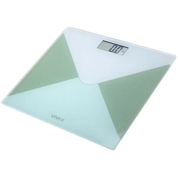 VIVAX Cantar pentru baie Vivax PS-156WG, 150 Kg, Sticla Verde/Alba
