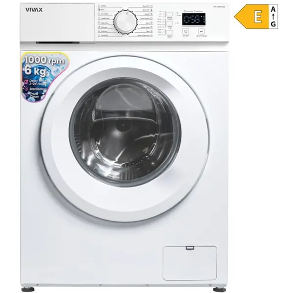 VIVAX Masina de spalat rufe Vivax WFL-100616CDSI, 6kg, 1000 RPM, Motor Inverter, Clasa A, 16 Programe, Alb