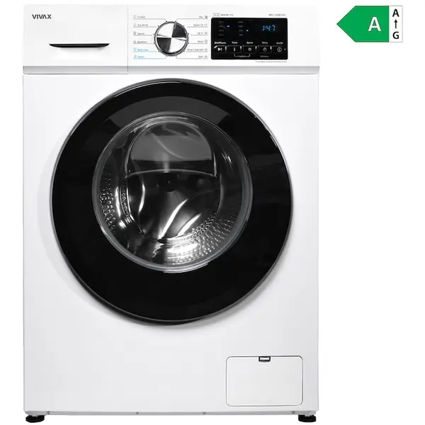 VIVAX Masina de spalat rufe Vivax WFL-120712CI, 7kg, 1200 RPM, Motor Inverter, Clasa A, 12 Programe, Alb
