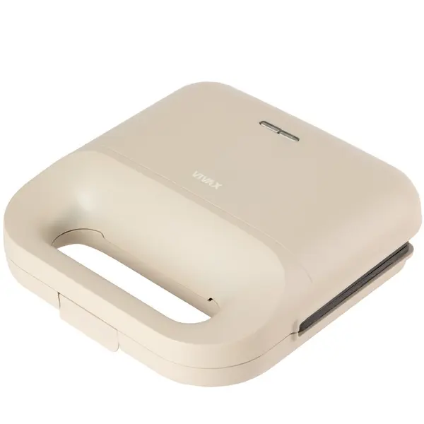 VIVAX Sandwich maker Vivax TS-750S, putere 750W, suprafata antiaderanta, indicator LED, Maner Rece, Lunar Bej