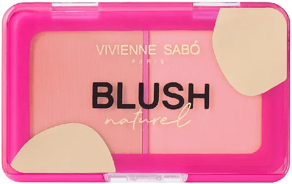 Vivienne Sabó Duo de fard de obraz Naturel, 02 Versailles Peach, 6 g