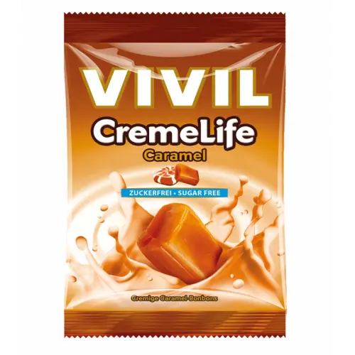 Vivil bomboane Creme Life classic caramel fara zahar, 60g Zephyr Labs