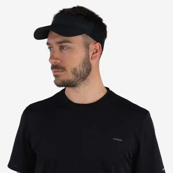 Vizieră alergare Kiprun V2 Negru Adulți