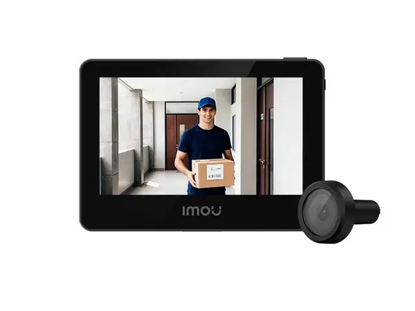 Vizor de usa Imou VD1-5M0S, dual-band Wi-Fi 6, 5MP, ecran interior 4.3 inch, aplicatie mobila, slot microSD