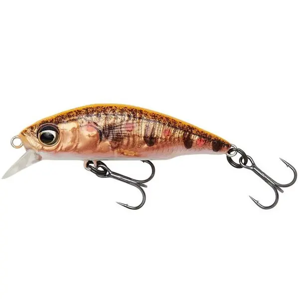 Vobler 3D Sticklebait Twitch 4.5cm 4G Fluo Orange Copper