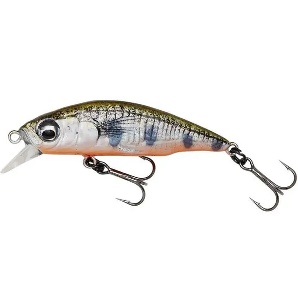 Vobler 3D Sticklebait Twitch 4.5cm 4G Olive Smolt