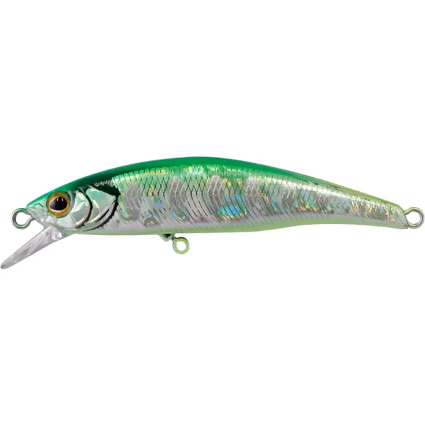 Vobler Tricoroll Ryushin 70HW 7cm 9.2g Flash Green Back