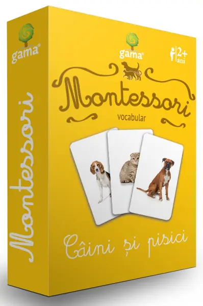 Vocabular. Caini si pisici. / CJED.Montessori. SERIA 2