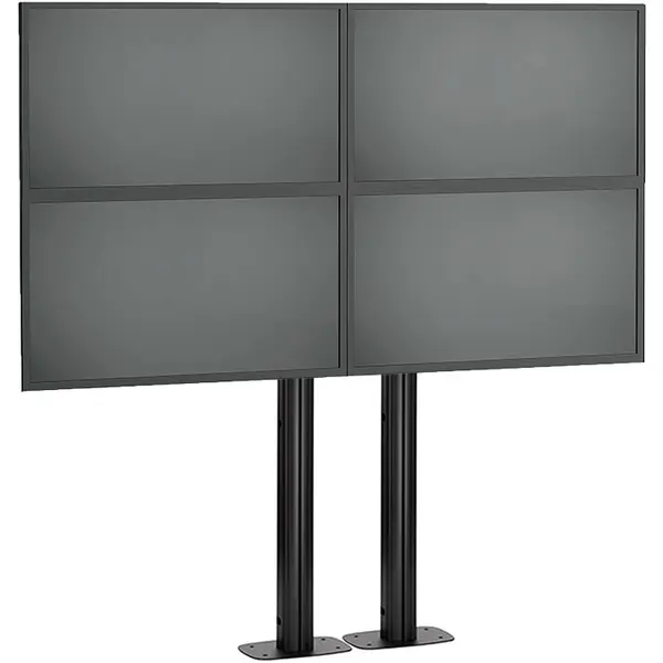 Vogels Pachet stand videowall Vogel’s cu baza fixa, 2×2, 30 de kg, 50 inch
