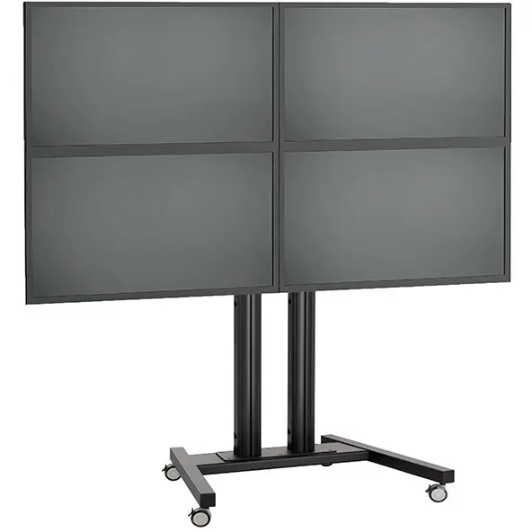 Vogels Stand VideoWALL Vogel's cu baza mobila 2x2, maxim 30 de kgr per display, maxim 50 inchi per display