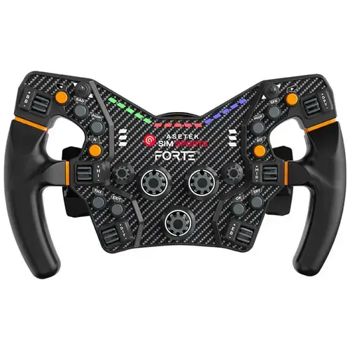 Volan Asetek SimSports The Forte Formula, PC (Negru/Portocaliu)