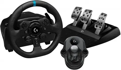 Volan cu pedale si schimbator Logitech G923 Bundle pentru Xbox Series X/S/ Xbox One/PC (Negru)