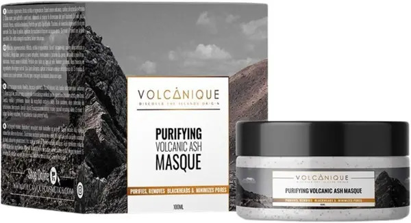 Volcanique Mască vulcanică intineritoare, cu argilă caolin, 100 ml