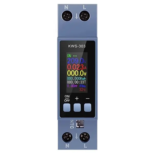 Voltmetru inteligent de energie tensiune/curent/putere/kWh/PF/Hz/multifunctional , 0,96 inch, Sinotimer DDS6619-303WF