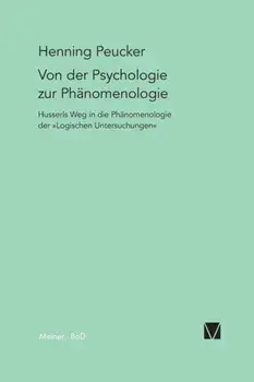 Von der Psychologie zur Phanomenologie, Paperback/Henning Peucker