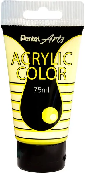 Vopsea acrilică Pentel Arts - Galben metalic, 75 ml
