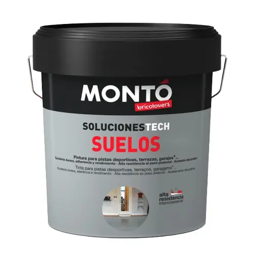 Vopsea acrilica PREMIUM pentru GARAJ, ideala pentru Ciment, Beton, Terenuri Sportive, GRI, Monto, 4L - Mostra 100ml