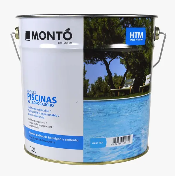 Vopsea Cauciuc Clorurat pentru Piscine din Beton și Ciment – Rezistență Ridicată la Apă și Clor | HTM Piscinas Clorocaucho