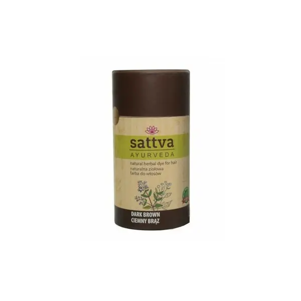 Vopsea Ciocolatiu Inchis (Saten Inchis) 150gr, Sattva Ayurveda