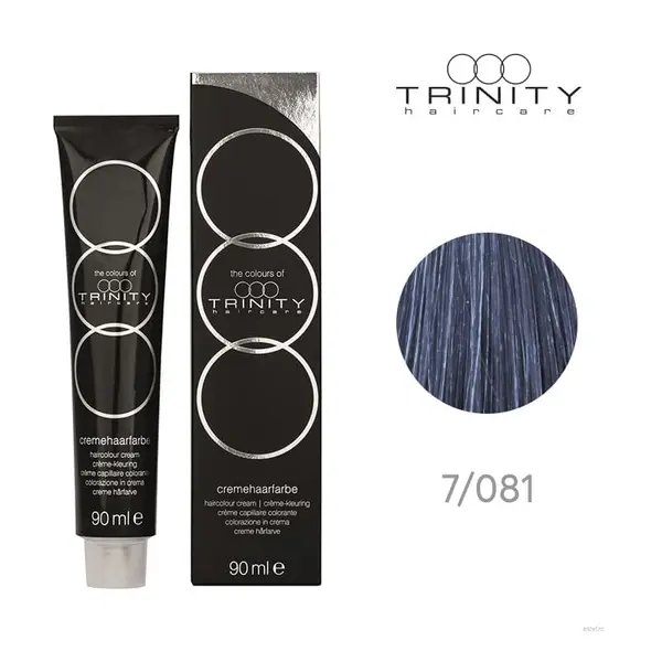 Vopsea crema COT Metallics Trinity Haircare 7/081 Cobalt, 90 ml