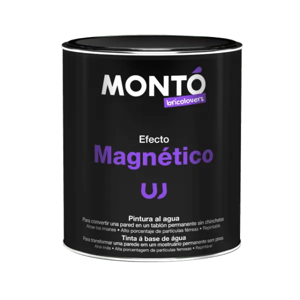 Vopsea cu Efect Magnetic pentru pereti din beton, tencuiala, lemn dupa grunduire, Monto, 750ml