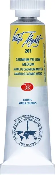Vopsea de acuarelă Nevskaya Palitra Leningrad White Nights - 201, Galben de cadmiu, 10 ml