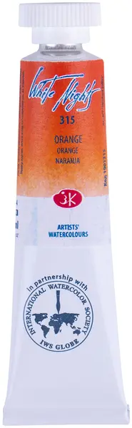 Vopsea de acuarelă Paleta Nevskaya Leningrad, Nopti albe - 315, Portocaliu, 10 ml